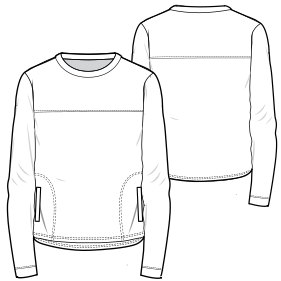 Fashion sewing patterns for Sweatshirt 786